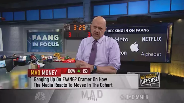 Watch Jim Cramer give a rundown on FAANG companies and when investors should buy their stock