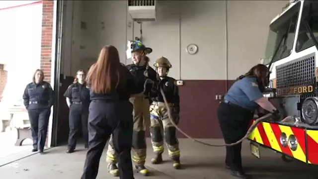 NJ fire company makes history after all female crew on shift in Deptford Township