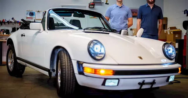 Two Utahns are revved up about their new business: turning old Porsches into electric cars