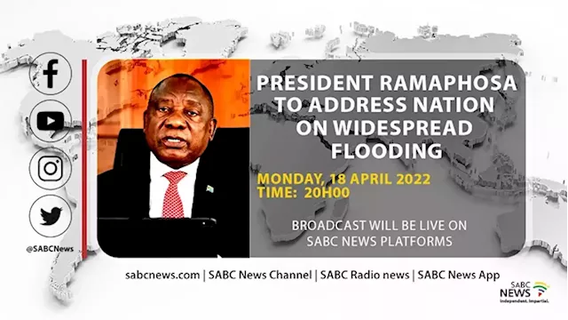 President Ramaphosa to address the nation on government's response to recent floods - SABC News - Breaking news, special reports, world, business, sport coverage of all South African current events. Africa's news leader.