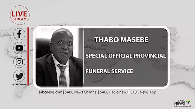 LIVE: Special Provincial Official Funeral Service for Thabo Masebe - SABC News - Breaking news, special reports, world, business, sport coverage of all South African current events. Africa's news leader.