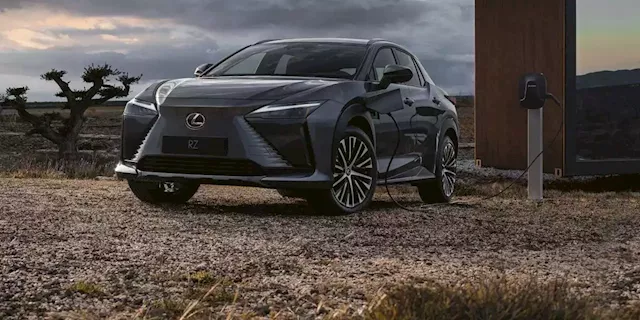 This sleek-looking Lexus is the automaker's first electric car made for the U.S. market