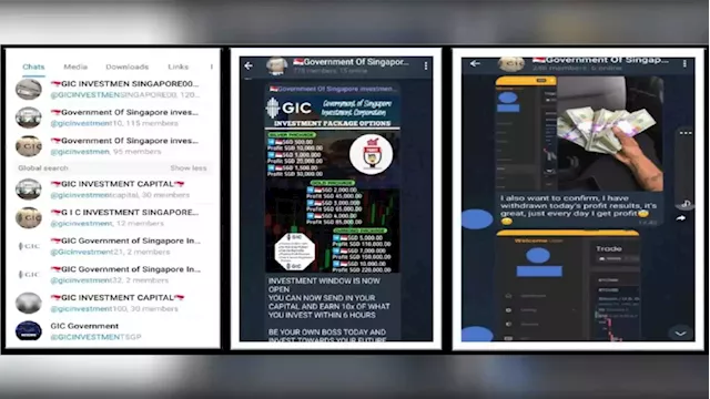 Police warn of scammers impersonating GIC representatives on Telegram with investment offers