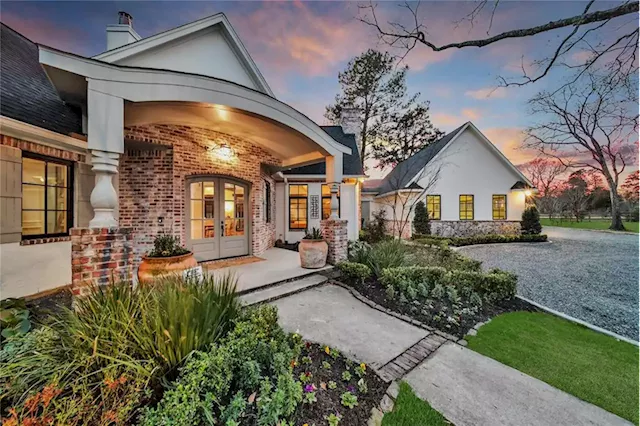 PHOTOS: French-inspired rustic estate in Tomball on market for $1.89M