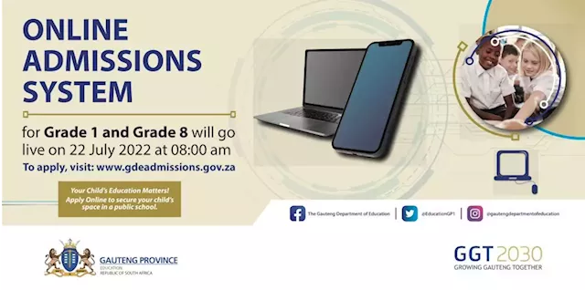 Gauteng schools online admissions opening soon for 2023 - SABC News - Breaking news, special reports, world, business, sport coverage of all South African current events. Africa's news leader.