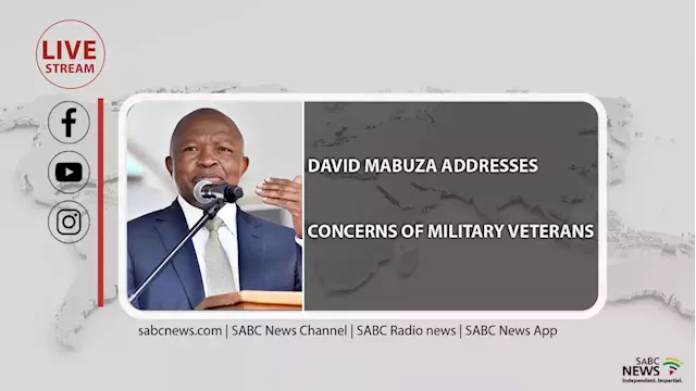 LIVE: Deputy President David Mabuza addresses military veterans - SABC News - Breaking news, special reports, world, business, sport coverage of all South African current events. Africa's news leader.