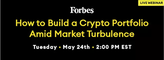 Welcome! You are invited to join a webinar: How to Build a Crypto Portfolio Amid Market Turbulence. After registering, you will receive a confirmation email about joining the webinar.