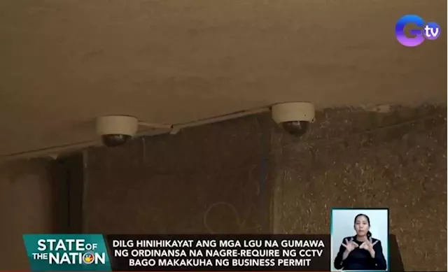 DILG urges LGUs to come up with 'No CCTV, No business permit' ordinance