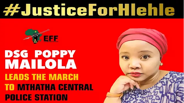 EFF to lead a #JUSTICEforHLEHLE march to Mthatha Central Police Station - SABC News - Breaking news, special reports, world, business, sport coverage of all South African current events. Africa's news leader.