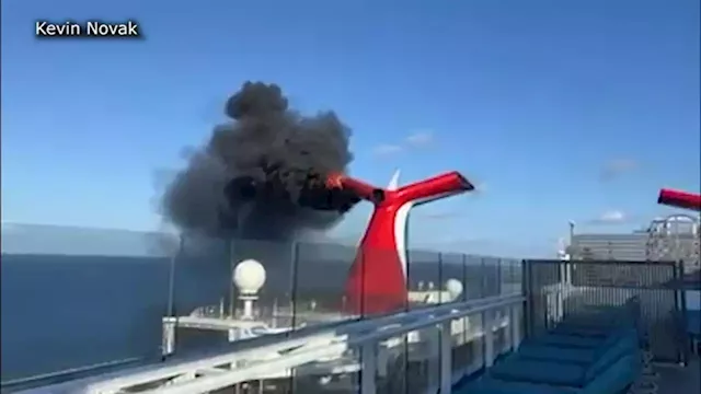 Guests and crew aboard Carnival Cruise ship that caught fire in Turks & Caicos safe, company says