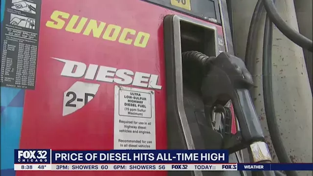 Trucking industry feeling strain as diesel prices skyrocket