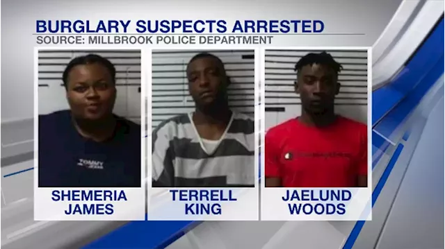 3 charged in Millbrook business burglary