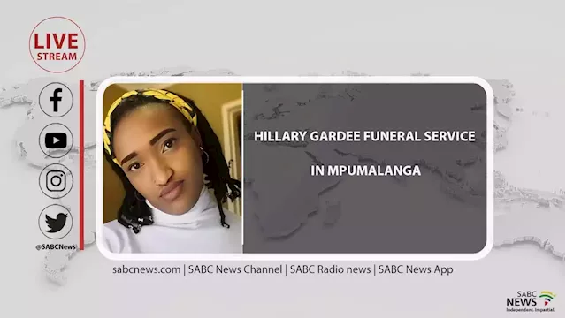 LIVE: Hillary Gardee funeral service in Mpumalanga - SABC News - Breaking news, special reports, world, business, sport coverage of all South African current events. Africa's news leader.