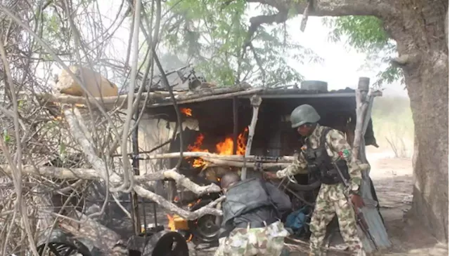 BREAKING: Nigerian forces neutralise ISWAP terrorists, destroy market, camps in Borno