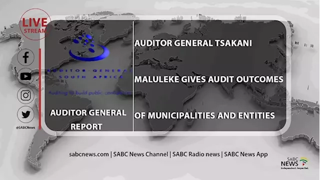 LIVE: Auditor General releases local government report - SABC News - Breaking news, special reports, world, business, sport coverage of all South African current events. Africa's news leader.