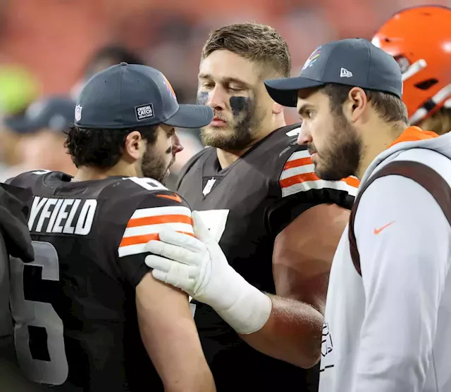 Browns guard Wyatt Teller knows the business side of football as well as anyone and hopes the best for Baker Mayfield