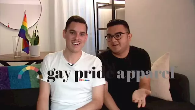 New York City apparel company co-owners and partners celebrate Pride