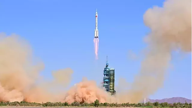 Chinese astronauts blast off to space station as construction enters high gear - SABC News - Breaking news, special reports, world, business, sport coverage of all South African current events. Africa's news leader.