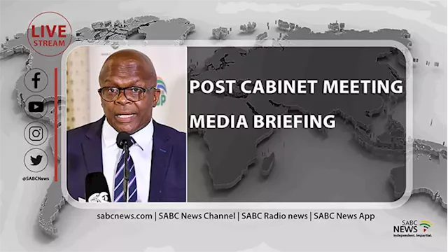 LIVE | Post Cabinet meeting media briefing - SABC News - Breaking news, special reports, world, business, sport coverage of all South African current events. Africa's news leader.