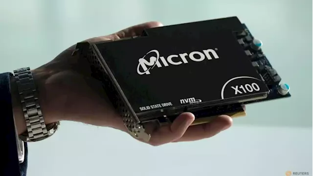 Chip stocks fall as Micron outlook signals easing demand