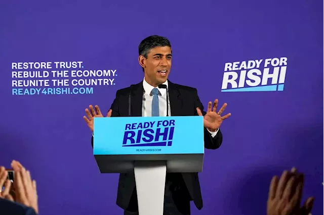 Ex-finance minister Rishi Sunak launches bid to become Britain’s next PM as rival backs him