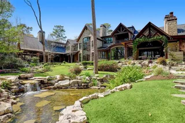 PHOTOS: Luxe, Memorial mansion with acreage, waterfall and amenities for days on market for $17.8M