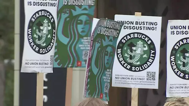 Starbucks workers protest company’s decision to close several Seattle stores