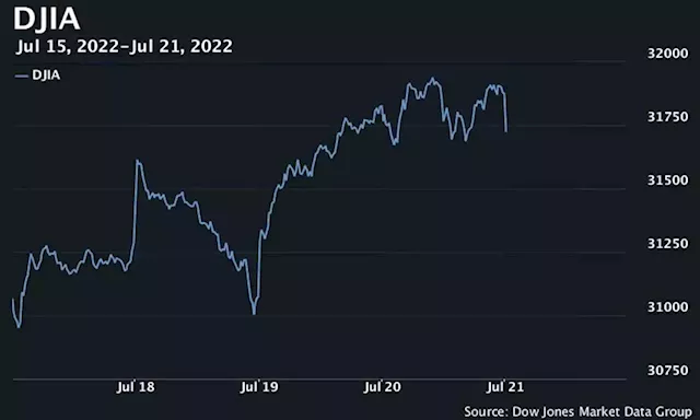 Stocks open mostly lower after ECB hikes rates, investors assess corporate earnings