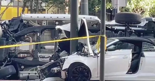 San Francisco road-rage incident ends with Market Street crash; 2 detained