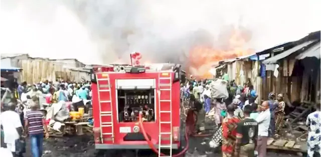 Traders count losses after inferno at Lagos wood market