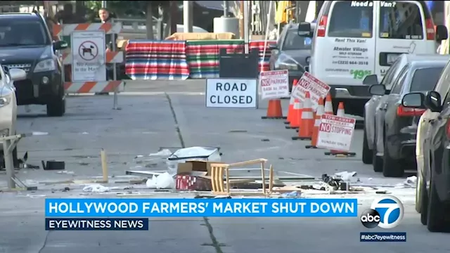 Hollywood Farmers' Market: Man in custody after standoff with LAPD