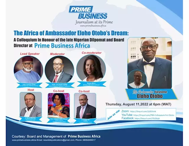 Prime Business Africa Holds Colloquium For Late Board Director, Amb. Eloho Otobo August 11 | The Guardian Nigeria News - Nigeria and World News