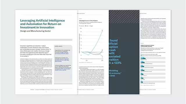 Leveraging Artificial Intelligence and Automation for Return on Investment in Innovation (Design and Manufacturing Sector) - SPONSORED CONTENT FROM AUTODESK