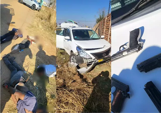 Gauteng Highway Patrol arrest four for business robbery