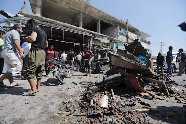 WATCH | At least 14 killed in shelling on north Syria market, rescuers say | News24