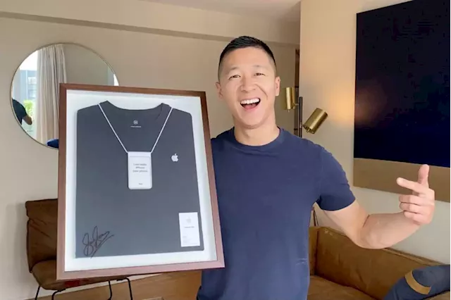 Former B.C. Apple Store employee Sam Sung auctioning off business card for charity - Terrace Standard