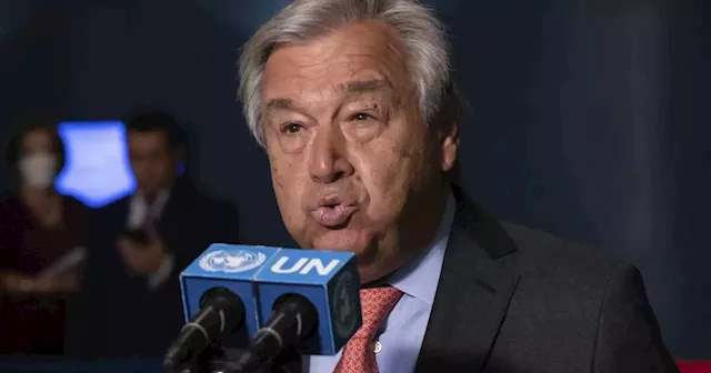 UN chief Antonio Guterres criticizes `grotesque greed' of oil companies