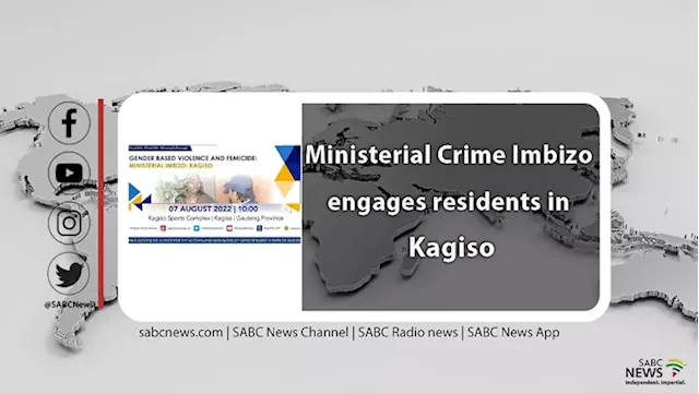 LIVE: Ministerial Crime Combating Imbizo in Kagiso - SABC News - Breaking news, special reports, world, business, sport coverage of all South African current events. Africa's news leader.