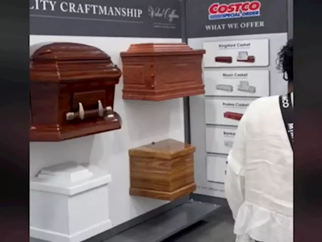 Coffin shopping, anyone? This retailer casually stocks caskets in their aisles...