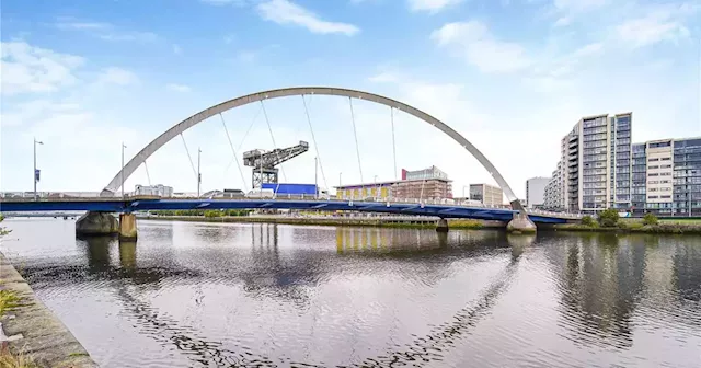 Glasgow flat with views of Squinty Bridge and Clyde on the market for £140k