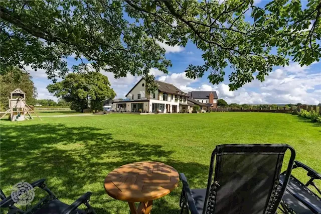 Sprawling six-bed Lancashire farmhouse with modern finish on the market for £1.25m