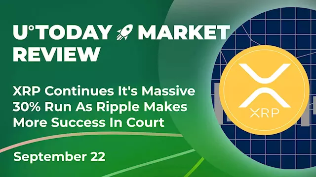 XRP Continues Its Massive 30% Run as Ripple Has More Success in Court: Crypto Market Review, September 22