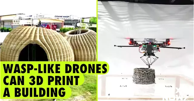 Wasp-like drones capable of 3D printing can help construction industry reduce risk, costs