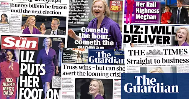 ‘Straight to business’: what the papers said about Liz Truss’s victory