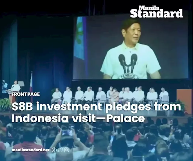 $8B investment pledges from Indonesia visit—Palace