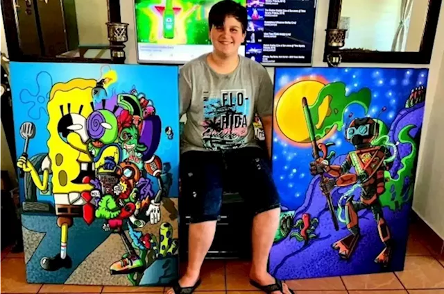 He left school because he was bullied – now this teen with autism has a budding online art business | You