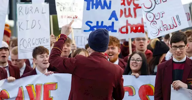 Co Down school stages protest at merger plans