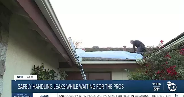 Local roofing company owner explains what you can do to protect home with leaky roof