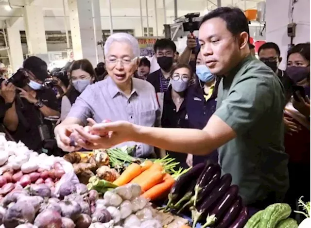 Mark Villar, DTI Secretary Pascual monitor prices at Guadalupe Public Market