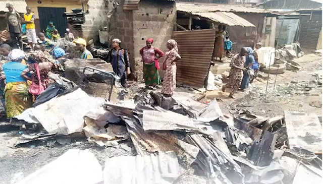 Victims lament losses to Ibadan spare parts market fire